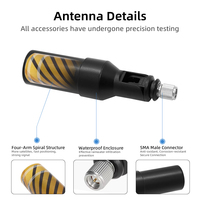 Antenne RTK de précision GNSS GPS GLONASS BeiDou Quadrifilar Helix 3.5dBi active avec connecteur fileté pour la topographie OEM