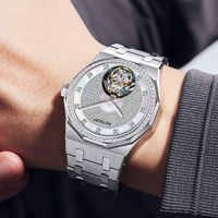 AESOP Luxus Full Diamond Business Herren uhr Tourbillon Uhrwerk mechanisches Handbuch Edelstahl Saphir Full Star Design