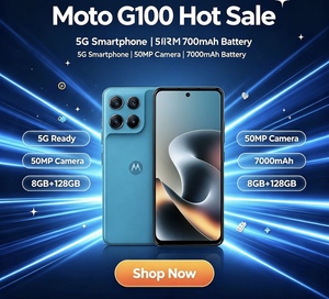 Téléphone mobile Moto G100 8 Go 256 Go 5G, écran IPS 6,72 pouces 120 Hz, batterie 7000 mAh, charge 30 W, Android 15, smartphone - Product Image 1