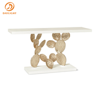 Meubles de couloir modernes et luxueux en bois blanc, console élégante, de styliste, vente en gros,