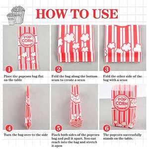 Bolsa de Papel Kraft Antigrasa para Palomitas de Maíz con Logotipo Personalizado Impreso en Flexografía Clásica, Empaque Biodegradable para Palomitas de Maíz y Alimentos - Product Image 3