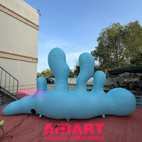 Ballon gonflable en forme de virus pour la vulgarisation scientifique, accessoires de fête, modèles de bactéries personnalisés variés pour les aides pédagogiques en biologie