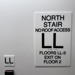 Plaque de porte en acrylique transparente sur mesure avec signalisation braille, numéro de bureau, plaque nominative d'hôtel, signalisation braille, plaque de numéro de porte - Product Image 5