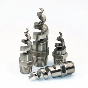 3/4 1/4 Messing SS316 Metalls taub kontrolle nicht verstopfende Vollkegel-Sprüh spiral düsen - Product Image 1