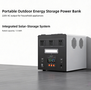 Универсальная портативная электростанция для улицы, напряжение 220В, емкость 1.5кВт·ч, для аварийного питания и кемпинга - Product Image 5