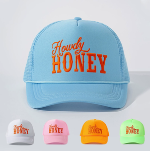 หมวกแก๊ปปักลายฮันนี่ Howdy ลดราคาสุดฮอต ระบายอากาศได้ดี สไตล์คาวบอยตะวันตก เหมาะสำหรับผู้หญิงและผู้ชาย - Product Image 5
