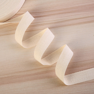 Băng vải cotton twill/dây đai vải cotton dệt xương cá bán buôn giá gốc dành cho may mặc - Product Image 4