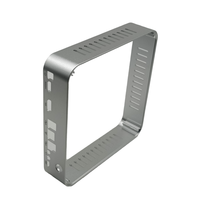 Boîtier de protection en alliage d'aluminium pour mini-PC, châssis fin à coins arrondis pour ordinateur de contrôle industriel NUC sans ventilateur