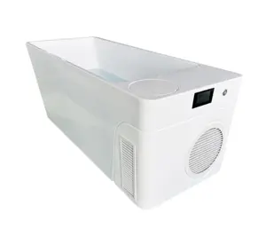 高品質アイスバスタブスパプールワンピースアクリルコールドプランジバスオールチラー付き冷水療法浴槽