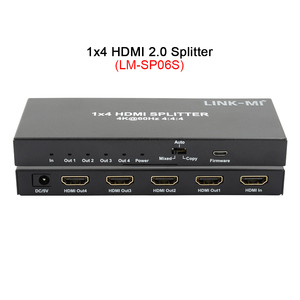 Répartiteur <span class=keywords><strong>HDMI</strong></span> 2.0 1x2 1x4 1x8 en option, <span class=keywords><strong>4K</strong></span> <span class=keywords><strong>60Hz</strong></span> YUV 444 <span class=keywords><strong>HDR</strong></span> HDCP2.2 18 Gbps, Distributeur Vidéo - Product Image 4
