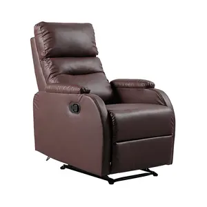 Электрический портативный расслабляющий современный кожаный откидной диван кресло-качалка с откидной спинкой