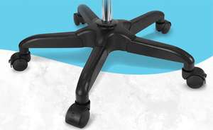 크롬 도금 롤링 IV 폴 롤링 휠 프리미엄 2 또는 4 후크-5 다리 플라스틱베이스 - Product Image 4