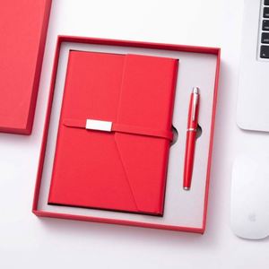 Kids A5 Notebook Gift Box Set Loose-<b>Leaf</b> Binding and PU Leather Cover Material for Gift Ideas Pen Meetings and USB Student Use - Product Image 6