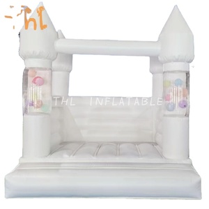 <span class=keywords><strong>Castillo</strong></span> Inflable Comercial Blanco, Casa de Brinco Inflable, Globo Inflable para Bodas - Product Image 6