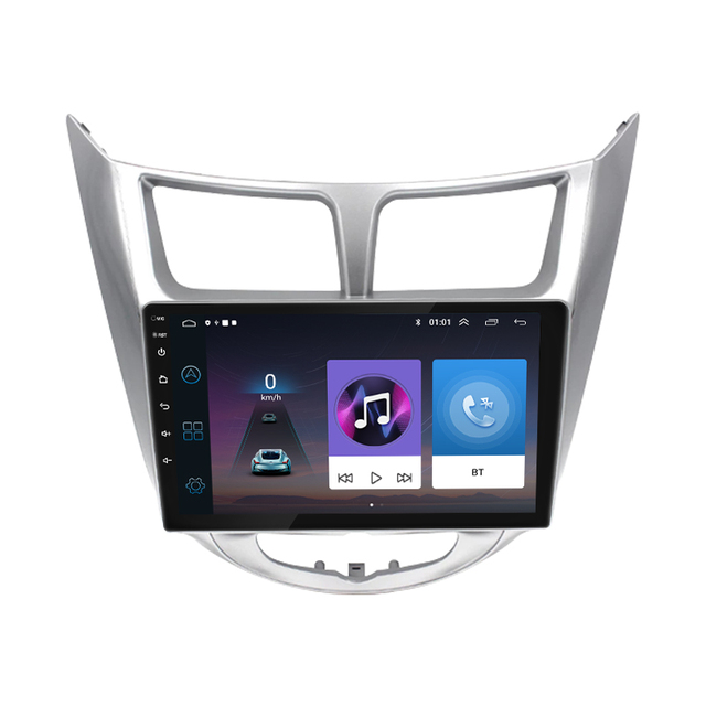 Factory Offer 9inch 10inch Android13 Car Media Player Frame for Hyundai Solaris Accent I25 Car DVD Player With Wireless Carplat