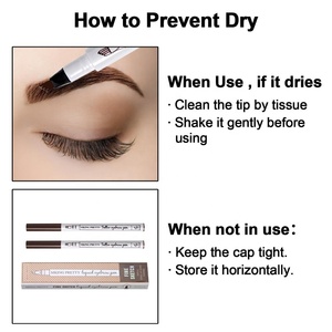 Crayon à sourcils waterproof, coloré, stylo pour sourcils, longue durée, résistant à l'eau - Product Image 4