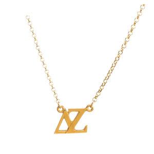 패션 인기있는 미국 스타일 그리스 델타 제타 영감 편지 펜던트 목걸이 여학생 보석 - Product Image 1