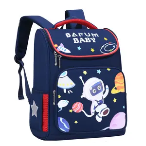 Children's Space Schoolbag Primary School Students Male and Female 1 to Sixth Grade Ridge Protection Backpack for 6-12 Years