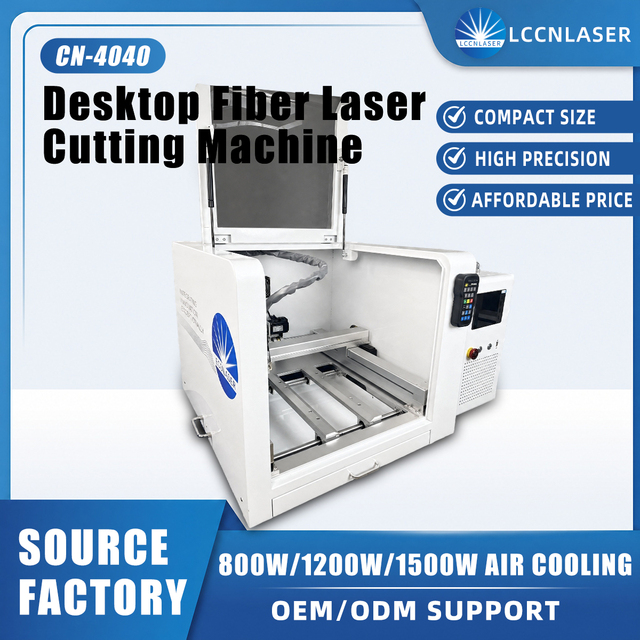 Portable Desktop Small Mini Fiber Laser Cutter for Mica and Ceramic 4040-800/1200/1500W