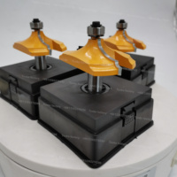 Fraise à onglet TUOKE de haute qualité avec queue de 1/4 po pour portes et cadres de meubles, perçage du bois, longueur 70 mm, pour machine de gravure et défonceuse