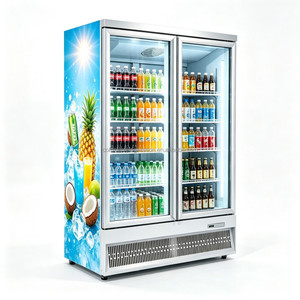Congélateur commercial sous comptoir, vitrine transparente à 2 portes, idéale pour la congélation des fruits de mer - Product Image 5