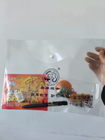 Portadocumentos Transparentes A4, Carpetas de Archivo, Bolsas de Almacenamiento de PP Personalizadas al por Mayor, Suministros de Oficina, Cierre a Presión, Impresión Digital