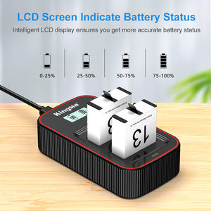 Kit de cargador y batería de polímero de litio de repuesto KingMa Enduro para cámara <span class=keywords><strong>Gopro</strong></span> Hero 13 - Product Image 5