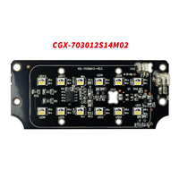 Carte PCBA LED blanche + infrarouge 3030, distance IR >15m, entrée 12V, composants d'éclairage de vision nocturne pour caméra de sécurité CCTV