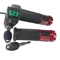 Wholesale Electric Motorcycle Accelerator with LCD Display Twist Grip with Lock LCD Speed Control Throttle Handle