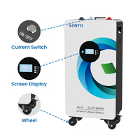 Système solaire 51,2 V 16 kWh Lifepo4 Energy Powerwall, batterie lithium 48 V 15 kWh, système solaire, batterie de stockage domestique