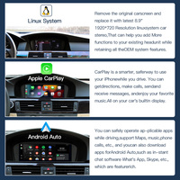 Écran tactile multimédia 1920*720 pour BMW F10/F25/E60/E90/E84/E70/E83/E87 Système Android Auto CIC Carplay sans fil