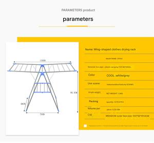<span class=keywords><strong>Stendibiancheria</strong></span> pieghevole a 2 livelli per interni/esterni stendino con ali regolabili in altezza asciugatrice portatile per abbigliamento e asciugamani - Product Image 5