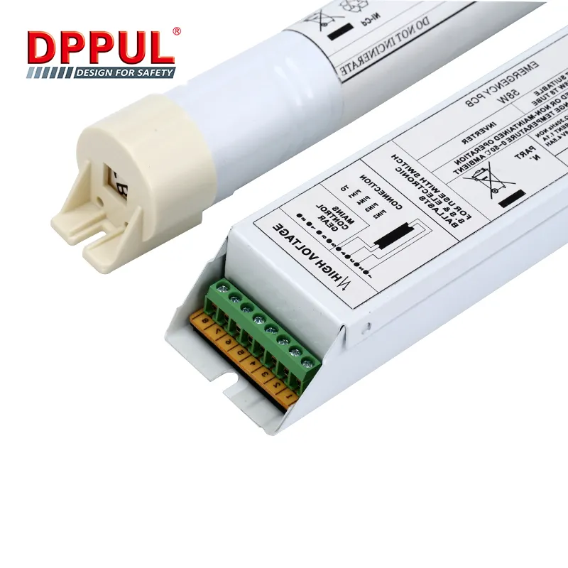 Dppul fornecedor de fábrica 2020 lâmpadas de bateria de ponto barato led luz de emergência iluminação e circuito design de corpo de aço 70