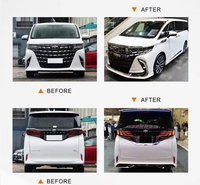Nouveau kit de lèvre d'échappement style Mona Lisa pour Alphard Vellfire série 40 AH40 2023-2024 – Rétrofit/Amélioration