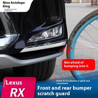 Accessoires extérieurs pour 16-22 Lexus RX300 garniture de carrosserie pare-chocs avant bande anti-collision accessoire décoratif