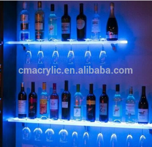 Kệ Trưng Bày Rượu Bia Gắn Tường, Bằng <span class=keywords><strong>Acrylic</strong></span>, Có Đèn LED, Dùng Cho Quán Bar, Câu Lạc Bộ Đêm - Product Image 3