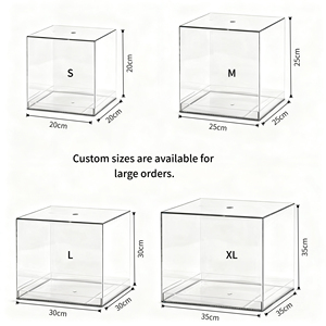 Customized Wholesale Modern Eco-friendly Acrylic <strong>Flower</strong> Box Square Rose <strong>Display</strong> for Gifts - Product Image 6