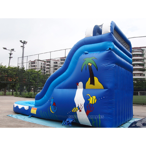 Cầu trượt nước thương mại lượn sóng 17 'với hồ bơi làm bằng 18 oz. Bạt PVC từ nhà sản xuất bơm hơi Quảng Châu - Product Image 5