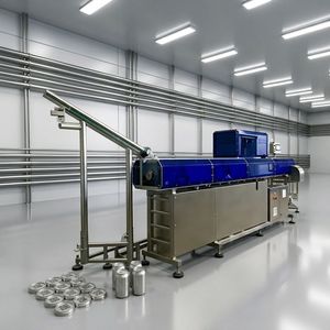 Sistema Integrado de Codificación Láser de Fibra para Cierres de Aluminio Totalmente Automatizado con Escáner de Matriz de Datos, Alimentación por Transportador y Control PLC LAS - Product Image 1