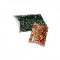 Boîtes d'emballage en PET transparent de petite taille, en forme de coussin, écologiques, recyclables, à motif carré, pour cosmétiques, cadeaux de fête