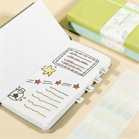 Journal à points A5 personnalisé, couverture rigide colorée, papeterie de qualité supérieure, journal en lin, journal de gratitude, 160 g/m²