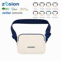Sac banane bandoulière personnalisé avec logo, sac de voyage en toile, sac de ceinture, sac de hanche, vente en gros, fabricant OEM