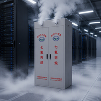 Système d'extinction d'incendie à agent nettoyant FM200 HFC-227ea en acier inoxydable, pré-conçu et automatique pour salle de distribution d'énergie et télécommunications
