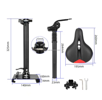 Siège Selle Pliable et Réglable en Hauteur pour Trottinette Électrique Xiaomi M365 Pro Pro2, Siège Rétractable avec Amortisseur