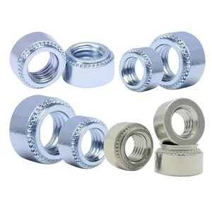 Fasteners Factory M2 M2.5 M3 M4 M5 M6 M8 plated brass Carbon Stainless Steel Pem self clinching nut