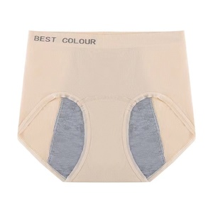 Pantaloni da donna all'ingrosso senza cuciture in Nylon Spandex nudo per il periodo mestruale periodo mestruale mutandine a tenuta stagna - Product Image 5