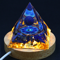 Pyramide de cristal d'orgone de 50 mm pour générateur d'énergie, pyramides d'organite en pierres précieuses, pyramide de cristal de guérison