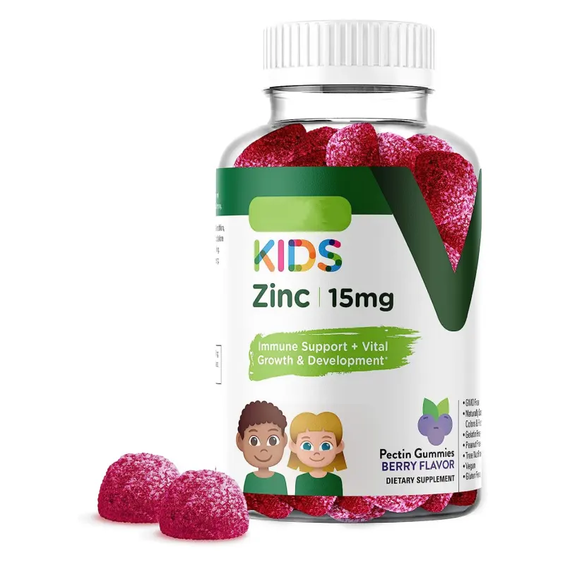 Children's Zinc Soft Candy 15mg Immune Support Booster Children's Formula Zinc Vitamin Supplement Can Chew Multiple Flavors