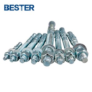 M10 M12 Acier galvanisé zingué Métal Béton à travers la fixation Cale <span class=keywords><strong>d</strong></span>'expansion <span class=keywords><strong>Ancrage</strong></span> Gi Boulon et écrou - Product Image 5
