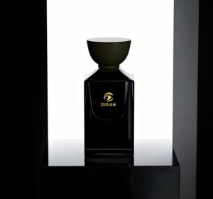 Flacone di Profumo di Lusso da 50ml a Fondo Spesso a Prezzo Competitivo, Forma Personalizzabile, Flacone Vuoto Nero con Scatola - Product Image 6